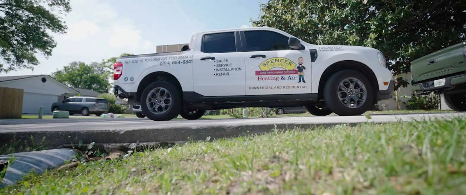 Spencer for Hire service truck
